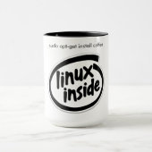 Linux-binnenkant - Sudo Coffee-Mok Mok (Midden)