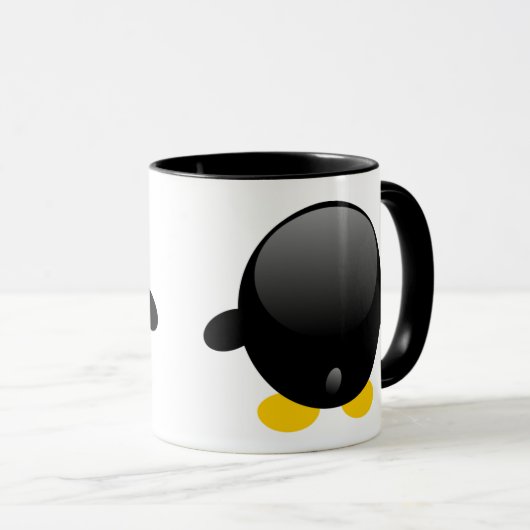 Linux Clumsy Tux Penguin Mok (Voorkant rechts)