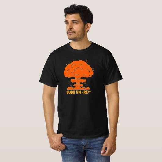 Linux Command - Bereid je voor op Impact Funny T-shirt (Voorkant volledig)