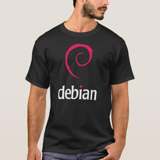 Linux Debian Tshirt (Voorkant)