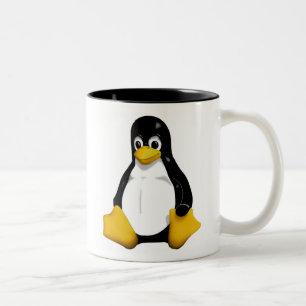 Linux /dev/mok tweekleurige koffiemok