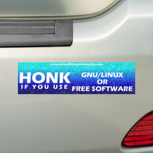 Linux Distro Community Bumpersticker (Op auto)