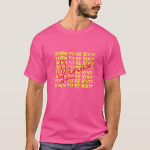 Linux Geboren om te worden achteraan Nerd T-shirt