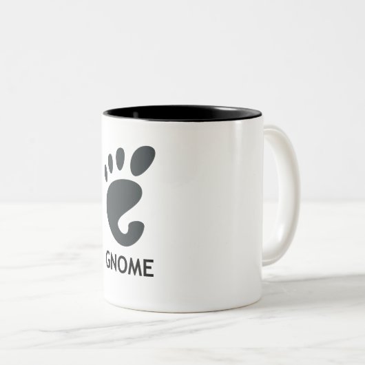 Linux GNOME-1-Mok Tweekleurige Koffiemok (Voorkant rechts)