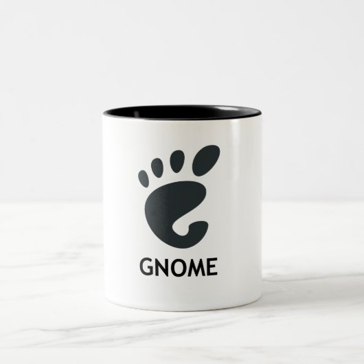 Linux GNOME-1-Mok Tweekleurige Koffiemok (Center)