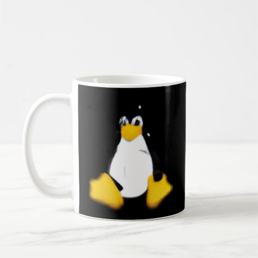 Linux grijs klein koffiemok (Links)