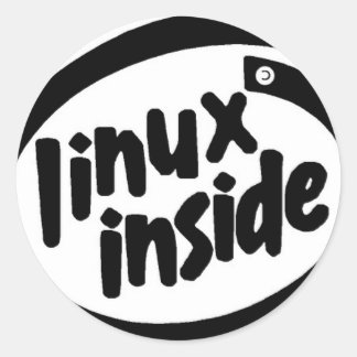 Linux inside ronde sticker