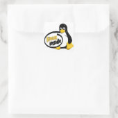 LINUX INSIDE Tux de Linux Penguin Logo Vierkante Sticker (Tas)