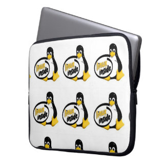 LINUX INSIDE Tux the Linux Penguin Logo Laptop Sleeve
