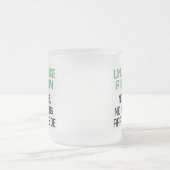 Linux is als een wigwam. Geen poorten, geen ramen. Matglas Koffiemok (Center)