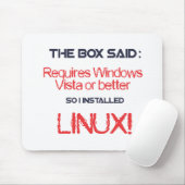 Linux is beter muismat (Met muis)