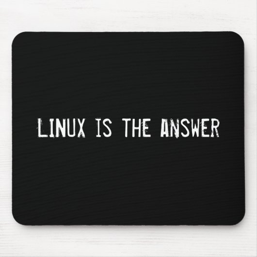 LINUX is het antwoord Muismat (Voorkant)