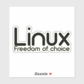 Linux - keuzevrijheid sticker (Vel)