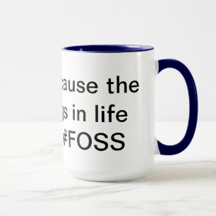 Linux Life 15oz witte Mok