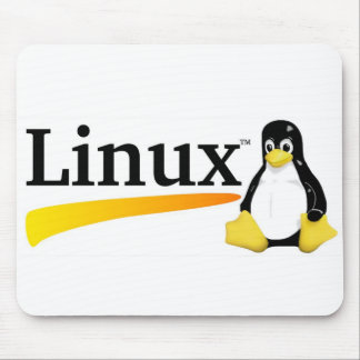Linux-Logo met Tux-producten Muismat