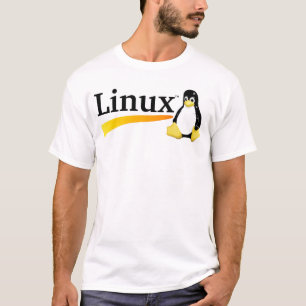 Linux-Logo met Tux-producten T-shirt
