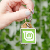 Linux Mint Logo Sleutelhanger (Hand)