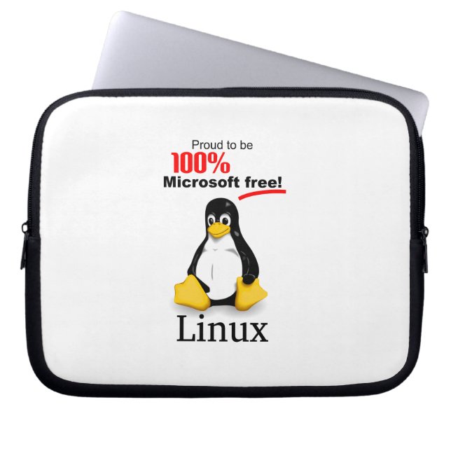 Linux Neopreen Laptop Sleeve 10" - Microsoft Grati (Voorkant)