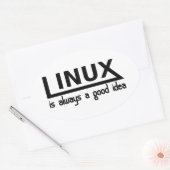 Linux Ovale Sticker (Envelop)