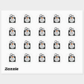 Linux Penguin Lijst aangepaste tekst Sticker (Vel)