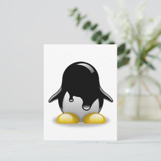 Linux Petrol Briefkaart (Staand voorkant)