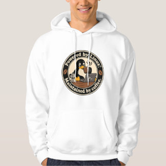 Linux Pinguïn Tux en koffie Hoodie