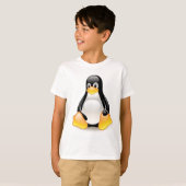 linux-pinguïn-tux t-shirt (Voorkant volledig)