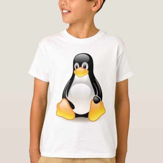 linux-pinguïn-tux t-shirt (Voorkant)