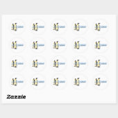 Linux-pinguïns Ronde Sticker (Vel)