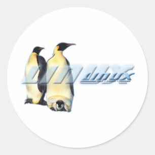 Linux-pinguïns Ronde Sticker