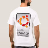 Linux/Powered by ubuntu T-shirt (Achterkant)