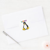 Linux-producten en -Design! Ronde Sticker (Envelop)