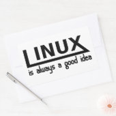 Linux Rechthoekige Sticker (Envelop)