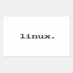 Linux. Rechthoekige Sticker