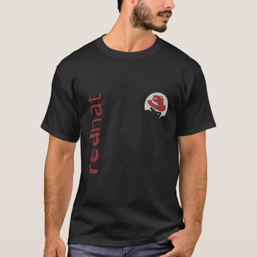 Linux Red Pet Fan T-shirt Tux Penguin Open Source (Voorkant)