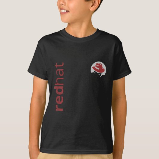 Linux Red Pet Fan T-shirt Tux Penguin Open Source (Voorkant)