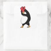 Linux Red Pet Vierkante Sticker (Tas)