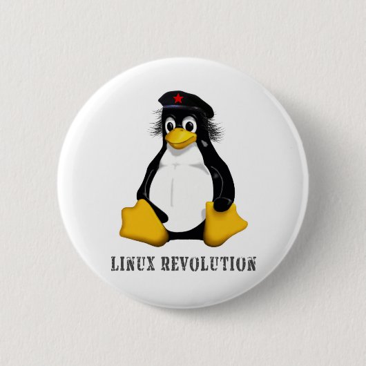 Linux-revolutie Ronde Button 5,7 Cm (Voorkant)
