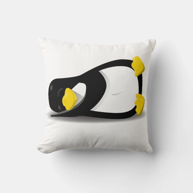 Linux Sleepy Tux pillow Kussen (Voorkant)