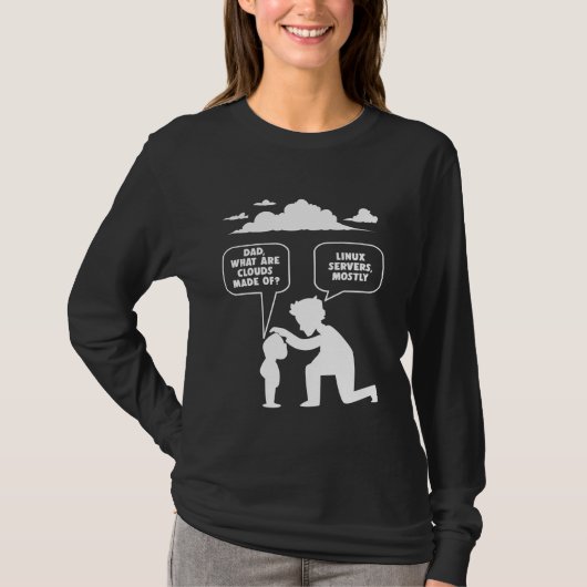 Linux Software Developer Computer Programmer Nerd T-shirt (Voorkant)