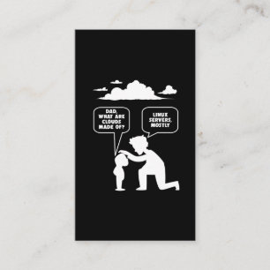 Linux Software Developer Computer Programmer Nerd Visitekaartje