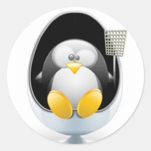 Linux-Stickers Ronde Sticker (Voorkant)