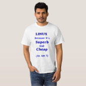 Linux — Superb en Cheap T-shirt (Voorkant volledig)