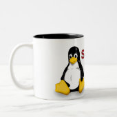 Linux Sys Admin Tweekleurige Koffiemok (Links)