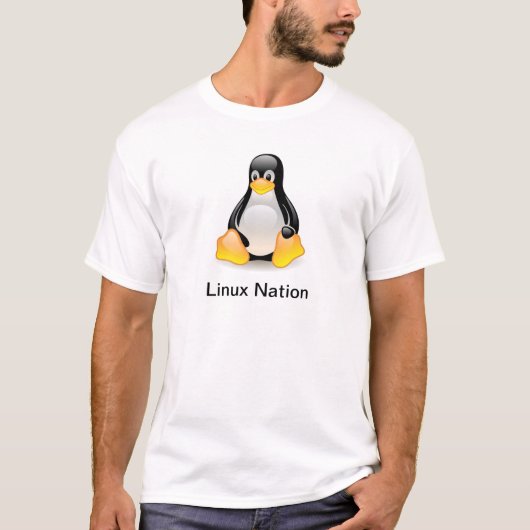 Linux T-Shirt: Linux-natie T-shirt (Voorkant)