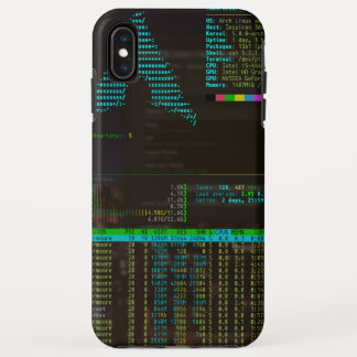 Linux/tmux/htop iPhone XS Max Hoesje