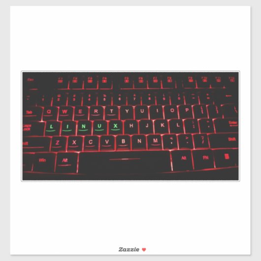 Linux-toetsenbord Sticker (Vel)