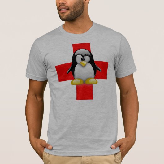 LINUX TUX MEDISCHE HULP T-SHIRT (Voorkant)