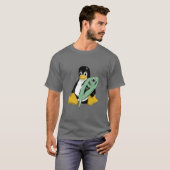 LINUX TUX PENGUIN FISH T-SHIRT (Voorkant volledig)