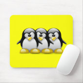 LINUX TUX PENGUIN FRIENDS MUISMAT (Met muis)